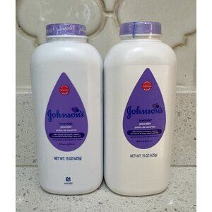 2 Johnson's Baby Powder Lavender Cornstarch Hypoallergenic 15 oz New & Sealed